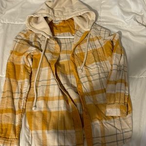 American Eagle hooded flannel